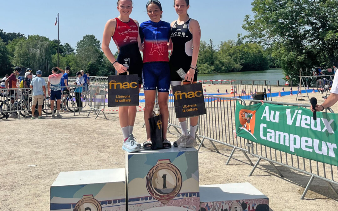 Trois jeunes aux France pour l&rsquo;ACBB triathlon